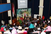 Acara yang dihadiri ratusan mahasiswa itu berlangsung seru dan meriah. Herianto Batubara/detikHot.