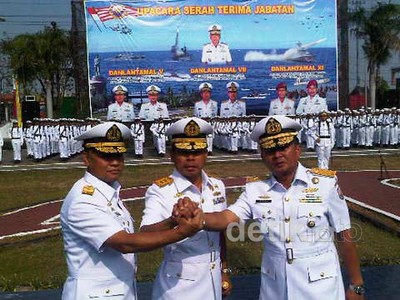 Tiga Komandan Lantamal Dimutasi