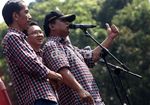 Mega, Prabowo dan Hercules Hadiri Kampanye Jokowi