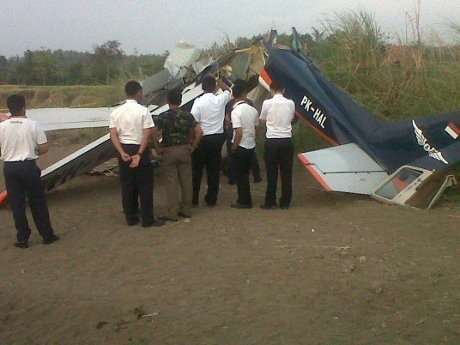Ini Dia Penampakan Pesawat Cessna yang Terbelah Dua