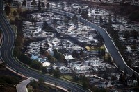 Kerusakan akibat kebakarn di Colorado Springs, Colorado. Spencer Platt/Getty Images.