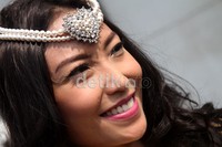 Kali ini, Ayu bergaya dengan mengenakan hairpiece ala Ratu Mesir. Gusmun/detikHot.