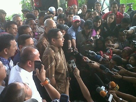 Disambut Politisi PD, Anas Penuhi Panggilan KPK