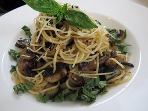 Resep Pasta : Spaghetti Jamur dan Terung