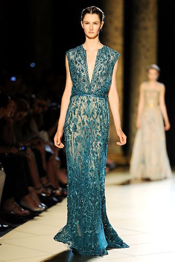 Elie Saab, Fall/Winter 2012 Couture. Paris Fashion Week 2012. [Photo by Pascal Le Segretain/Getty Images]