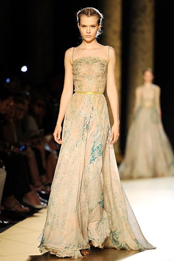 Elie Saab, Fall/Winter 2012 Couture. Paris Fashion Week 2012. [Photo by Pascal Le Segretain/Getty Images]