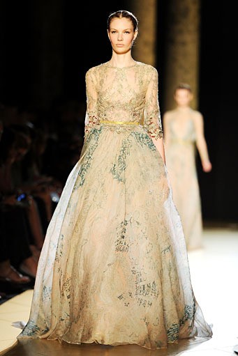 Elie Saab, Fall/Winter 2012 Couture. Paris Fashion Week 2012. [Photo by Pascal Le Segretain/Getty Images]