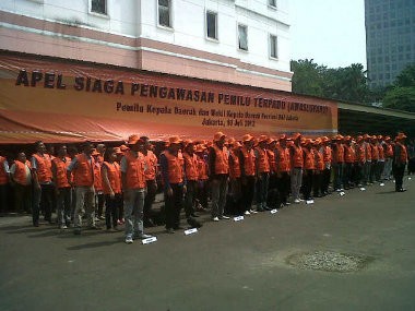 Bawaslu Gelar Apel Siaga Awaslupadu Pilgub DKI