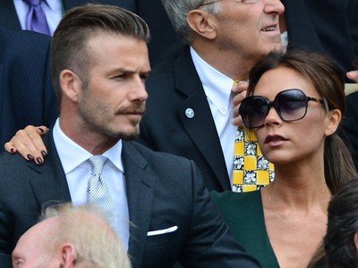 Victoria & David Beckham di Wimbledon