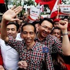 Jokowi Unggul di Putaran Pertama, Massa PDIP Solo Sorak-Sorai