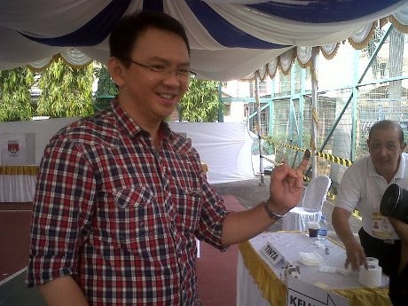 Nyoblos Tanpa Didampingi Prabowo, Ahok Yakin Menang