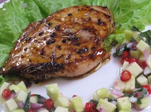Resep Ayam:Chicken Steak Mango Salsa