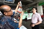 Ramai-ramai Nyoblos di Pasar Tanah Abang
