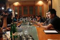 Jumpa pers digelar di Hotel Grand Hyatt, Jakarta Pusat, Selasa (10/7/2012) malam. Herianto Batubara/detikHot.