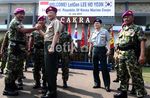 Atraksi Militer Sambut Komandan Marinir Korea