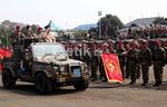 Atraksi Militer Sambut Komandan Marinir Korea