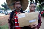 Korban Lapindo Jalan Kaki Kirim Surat ke SBY