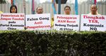 Praktisi Falun Gong Demo Kedubes China
