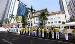 Praktisi Falun Gong Demo Kedubes China