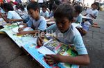 Abnon Jakbar Berbagi Ilmu dengan Anak Jalanan