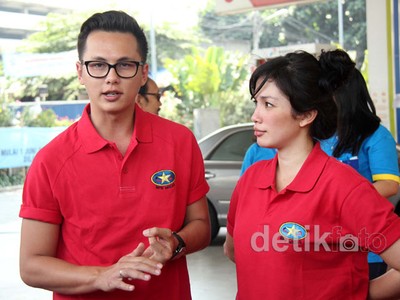 Ussy & Andhika Kampanye Sosialisasi BBM Non Subsidi