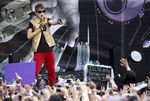 Aksi Justin Bieber di MTV World Stage 2012