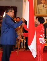 Kontingen Olimpiade Indonesia Dilepas SBY
