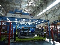 Di tempat ini proses stamping, body assembly hingga painting untuk mobil-mobil Proton seperti Persona, Gen2 dan sedan anyar mereka, Preve dilakukan. Syubhan Akib/detikOto.