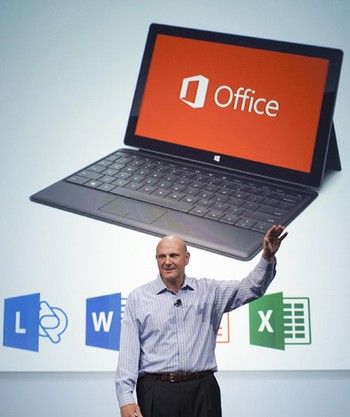 Microsoft menjanjikan, komponen yang ada di Office terbaru ini yakni di Word, Excel, PowerPoint, hingga Outlook akan semakin memanjakan pengguna dengan fitur-fiturnya. REUTERS/Matthew Williams/Handout.