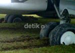 Pesawat Garuda Tergelincir di Pekanbaru