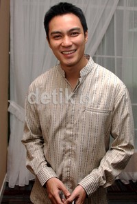 Wajah ceria Baim Wong menyambut bulan Ramadan. Gusmun/detikHot.