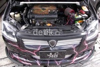 Oleh sang pemilik, mesin Proton Saga tahun 2008 ini juga dirombak sedikit agar performanya naik. (M Luthfi Andika/detikOto).