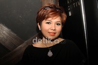 Joy Tobing ikut hadir dalam jumpa pers Tembang Harmoni. Gusmun/detikHot.