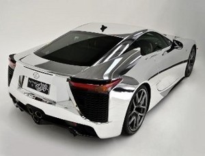 Silau! Lexus LFA Dibalut Krom