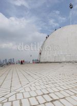 Kubah Raksasa Istiqlal Dipercantik