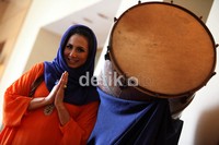 Gaya Deswita menyambut bulan Ramadan.