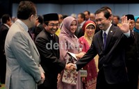 Ketua DPR Marzuki Ali turut memberi selamat.
