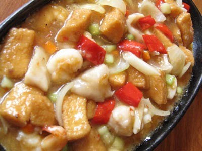 Resep Tahu Hotplate Tofu Seafood