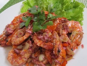 Resep Seafood: Udang Goreng Kecombrang