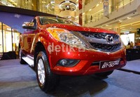 All-New Mazda BT-50 Pro mengkombinasikan fungsi pick-up dengan penampilan, gaya dan kenyamanan dari sebuah mobil sedan. (Syubhan Akib/detikOto).