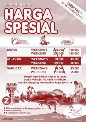 Ancol Taman Impian Memberikan Promo khusus ramadhan 50 % Diskon All Unit Rekreasi