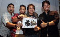 Ada Band meluncurkan komik mereka di Jakarta, Rabu (25/7).