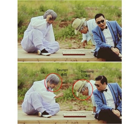 Ternyata Bigbang Juga Hadir di Video Klip Psy Gangnam Style