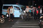 Angkot Tabrak Trotoar di Perempatan Condet