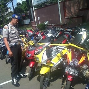 106 Motor Milik Pembalap Liar Disita Polisi