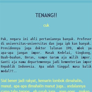 Protes Impor Kedelai, Situs Kementerian Pertanian Dibobol