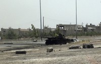 Pihak oposisi Dewan Nasional Suriah atau Syrian National Council (SNC) menuding tentara pemerintah telah melakukan pembunuhan massal di Aleppo, kota yang terletak di wilayah utara Suriah ini. SNC juga mendorong PBB untuk menggelar rapat darurat membahas langkah-langkah perlindungan terhadap warga sipil yang terjebak dalam bentrok di kota Aleppo.  (REUTERS/Shaam News Network)