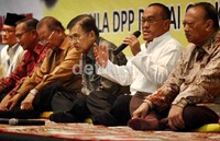 Dalam pidatonya, Ical meyakini partainya akan tetap solid.