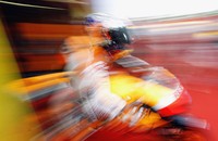 Kemenangan ini masih menempatkan Stoner di urutan tiga klasemen dengan 173 poin. Pebalap Honda ini tertinggal 32 poin dari Lorenzo yang ada di puncak klasemen dengan 205 poin. Sementara Pedrosa ada di urutan dua dengan 182 poin. REUTERS/Giampiero Sposito.
