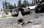 Tank-tank Baja Pemerintah Suriah Berserakan